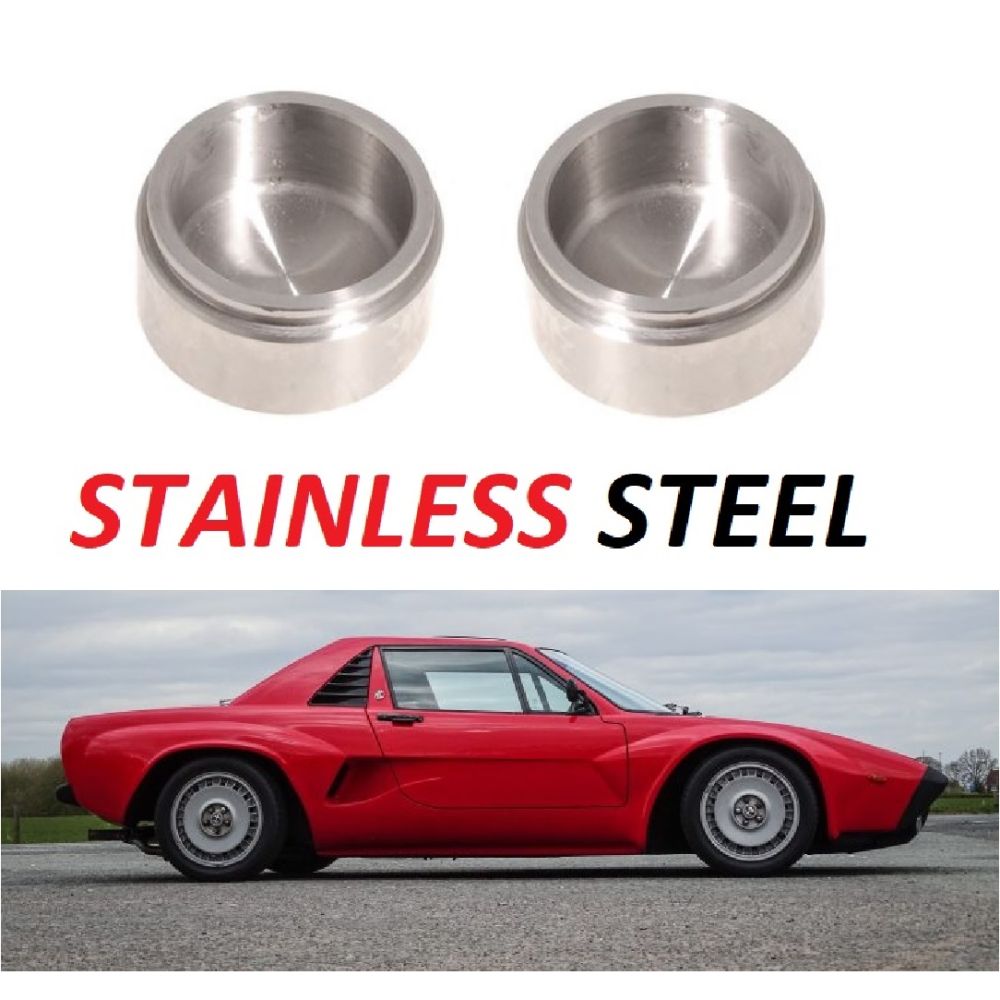 FRONT BRAKE CALIPER PISTONS x2 (** STAINLESS STEEL **) (AC 3000) (1979- 86)